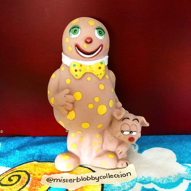 Mr Blobby Squeaky Dog Chew Toy