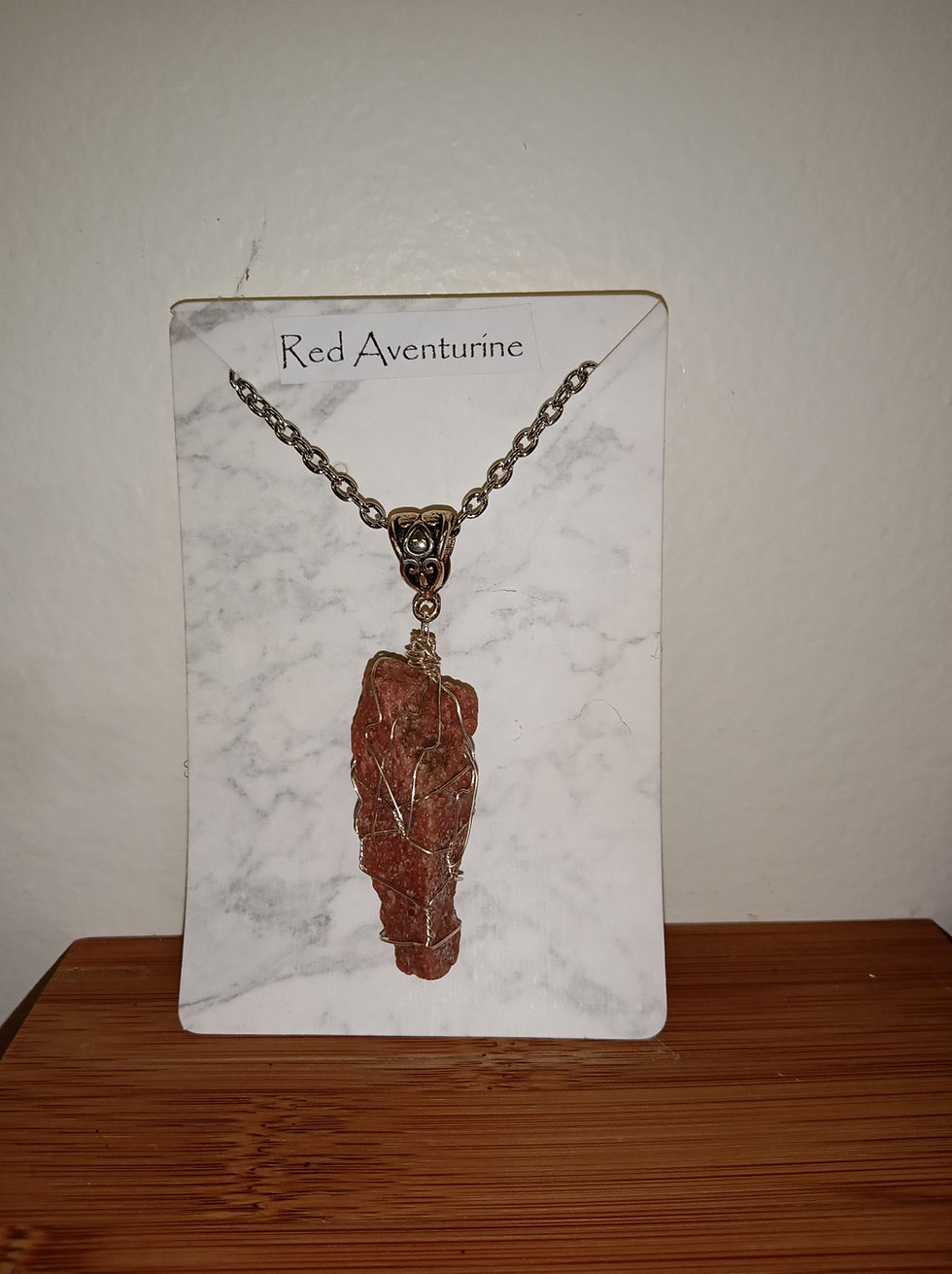 Simple Wrapped Healing Crystal Necklace