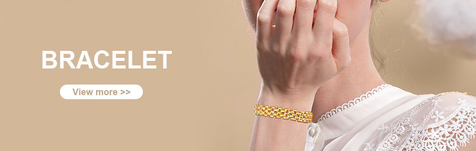 Thumbnail: Chunky Stainless Steel Link Chain Bracelet For Woman, Gold Plated Layering Brace