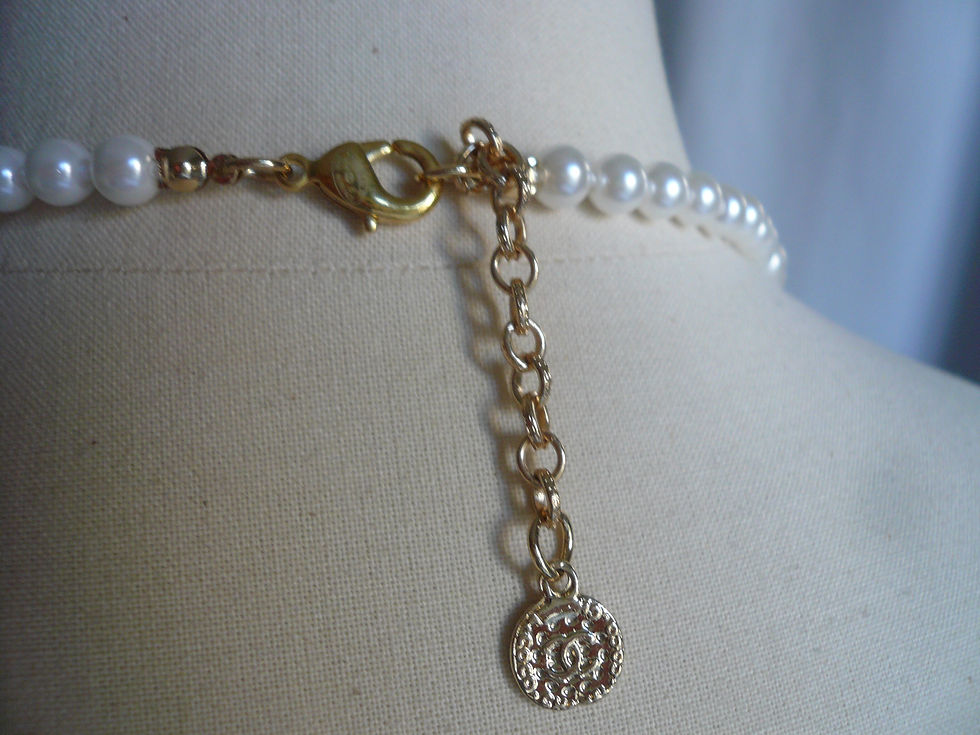Miniature : CHANEL Sautoir perles double C Etat neuf