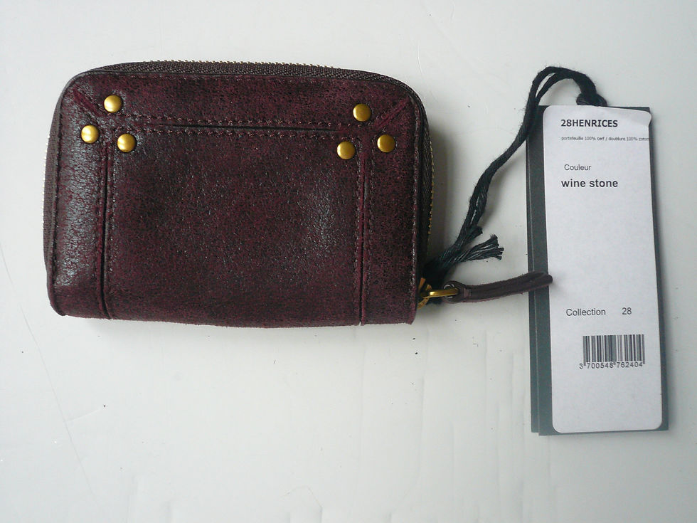 Miniature : JEROME DREYFUSS Porte cartes HENRI Cerf wine neuf