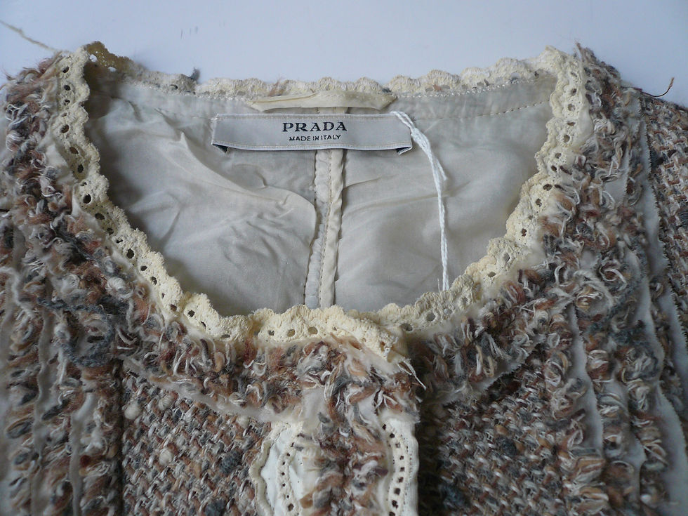Miniature : PRADA Veste tweed beige T44 IT