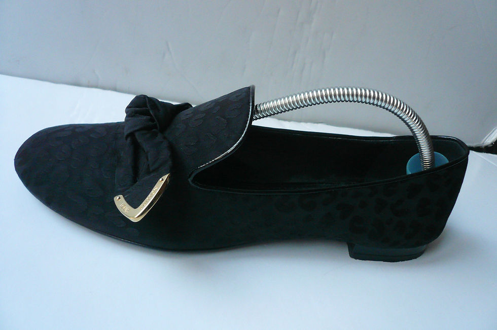 Miniature : LOUIS VUITTON Mocassins sleepers toile noir bon état T38 IT