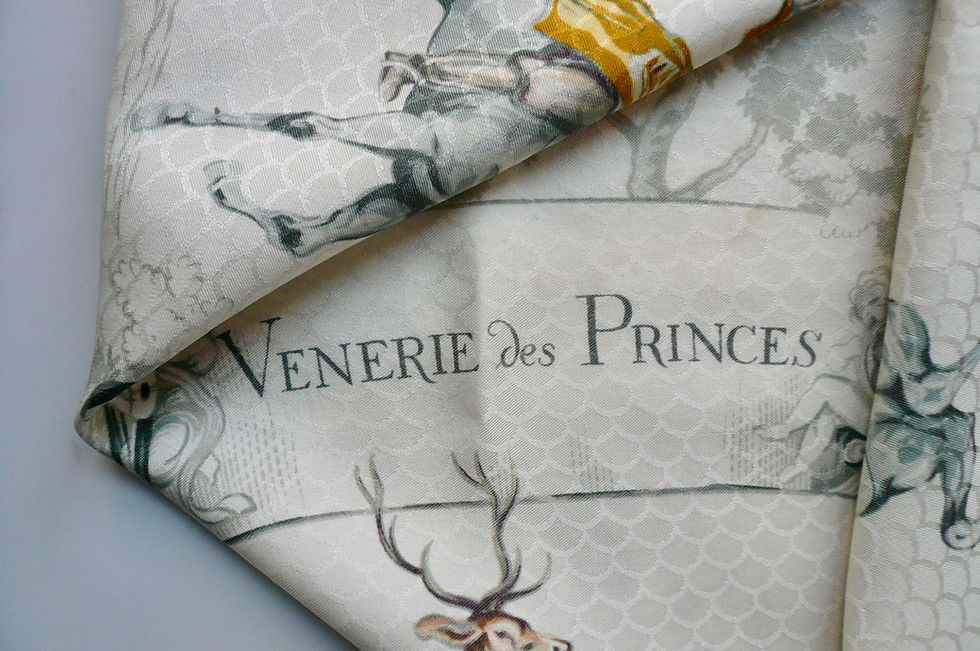 Miniature : HERMES Carré Soie Vintage VENERIE DES PRINCES