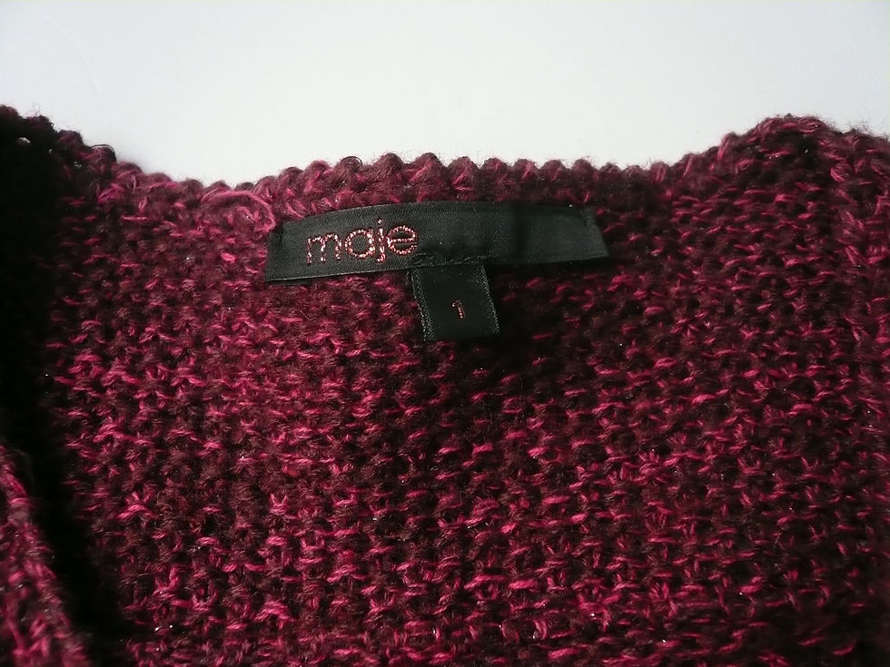 Miniature : MAJE Veste bordeaux laine T1