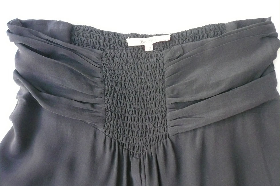 Miniature : BEL AIR Combinaison bustier smoke en soie T2 Noire