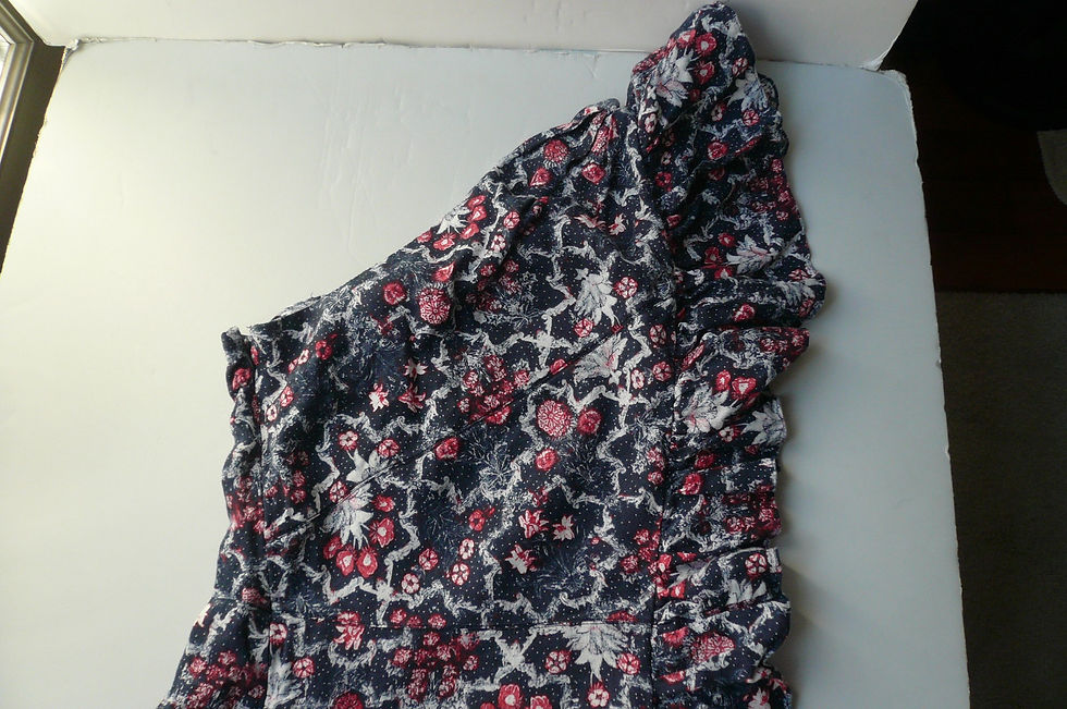 Miniature : ISABEL MARANT ETOILE Robe asymétrique lin fleurie état neuf T38