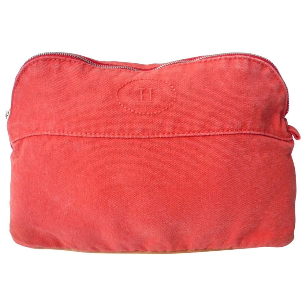 HERMES Trousse de toilette coton bolide grand modèle