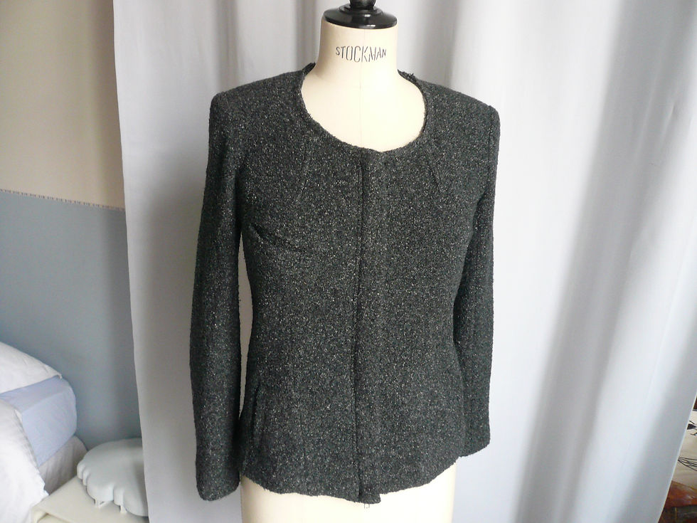 Miniature : ISABEL MARANT Veste chinée ajustée noire anthracite état neuf T36