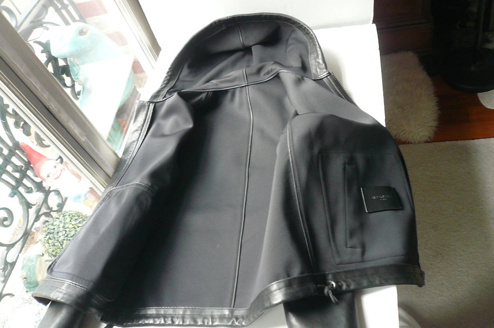 Miniature : GIVENCHY Blouson cuir zippé cuir noir superbe T48