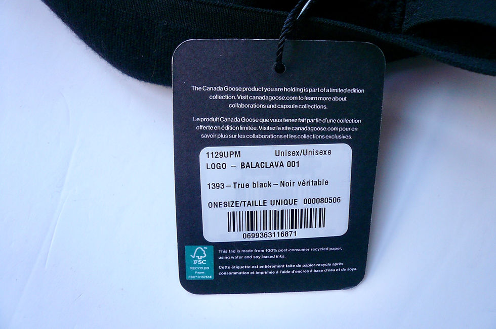 Miniature : CANADA GOOSE Bonnet laine noir neuf avec étiquette