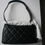 Miniature : CHANEL Black grained medium double carry classic bag flap bag Neuf
