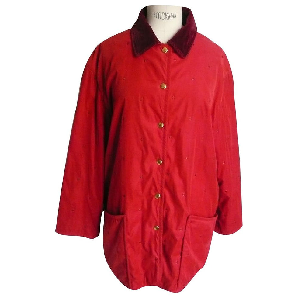 HERMES Grande veste rouge mi saison T40