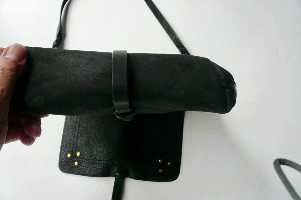 Miniature : JEROME DREYFUSS Sac daim cuir TONY Bandoulière Noir TBE