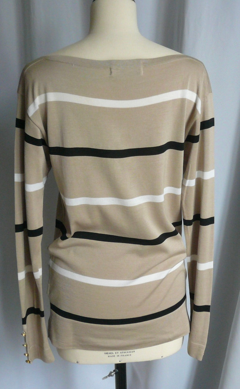 Miniature : CHANEL BOUTIQUE Top manches longues rayé vintage T38