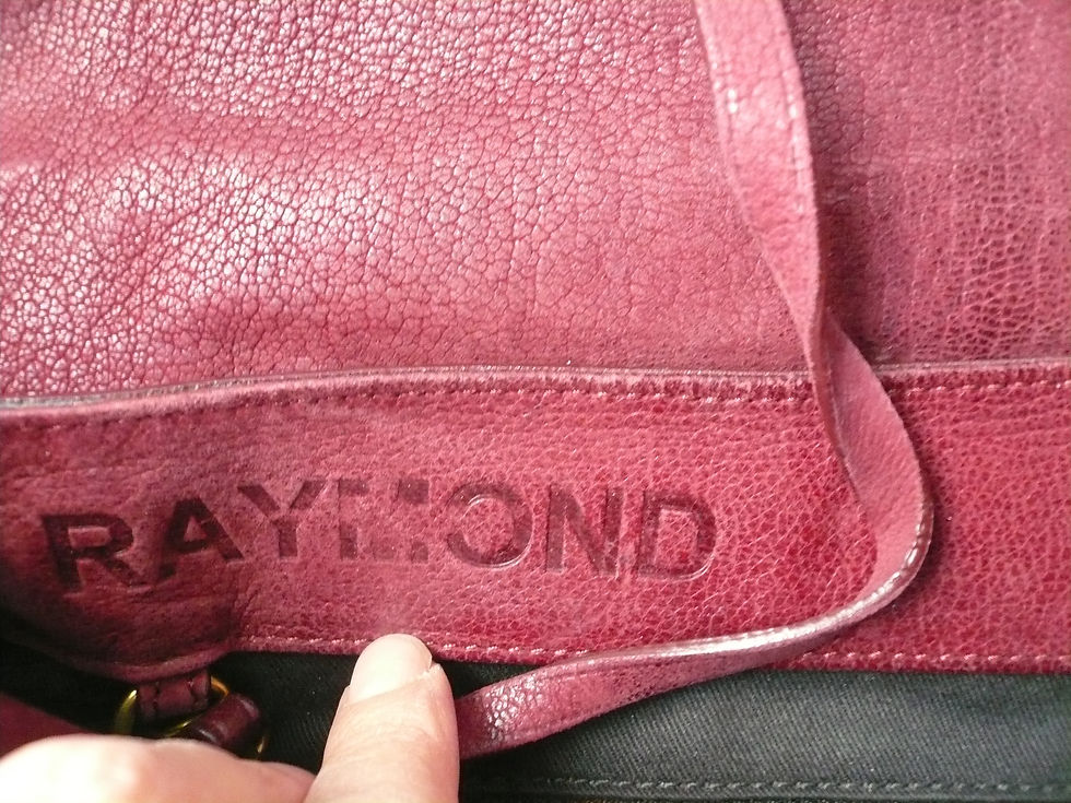Miniature : JEROME DREYFUSS Sac Raymond cuir rouge patiné BON ETAT