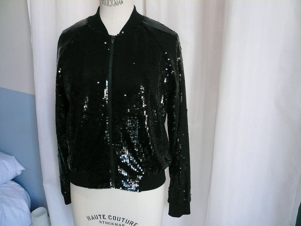 Manoukian -Teddy sequins noir T40 Neuf