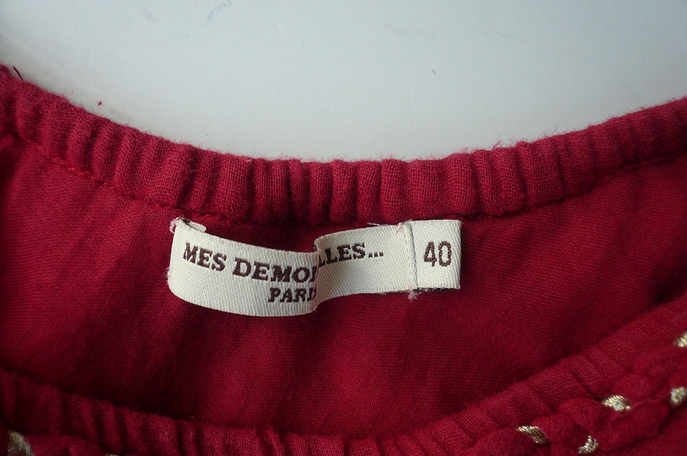 Miniature : MESDEMOISELLES Robe débardeur rouge coton T40