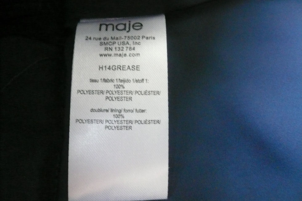 Miniature : MAJE Robe Boule cocktail bleu nuit Etat neuf T3