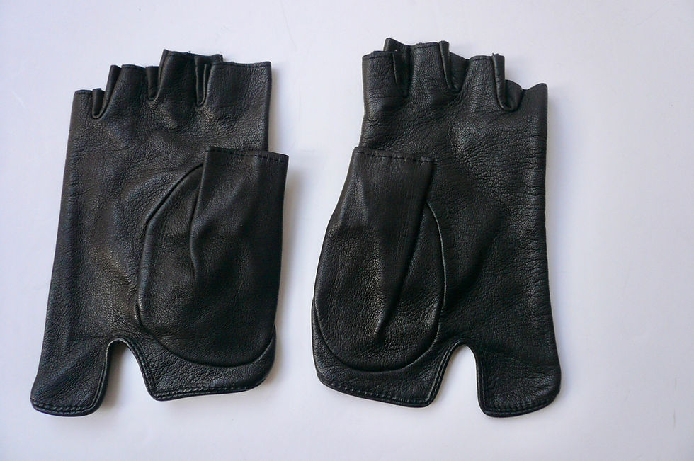 Miniature : YAZBUKEY x Gausse Gantier Mitaines cuir Etat quasi neuf Taille 22