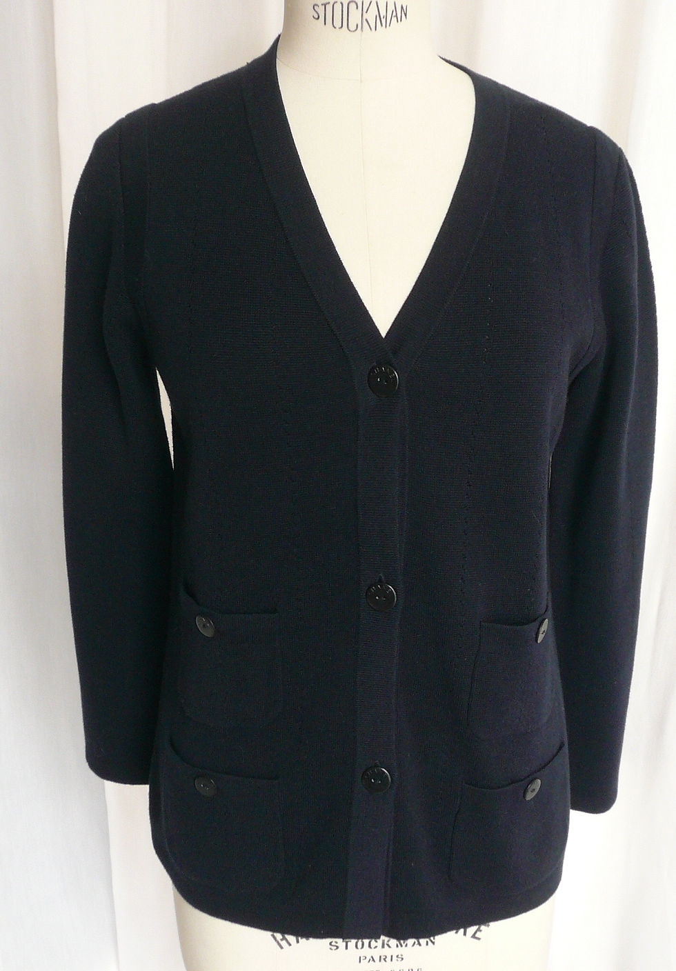 CHANEL UNIFORM Veste gilet marine neuve TM