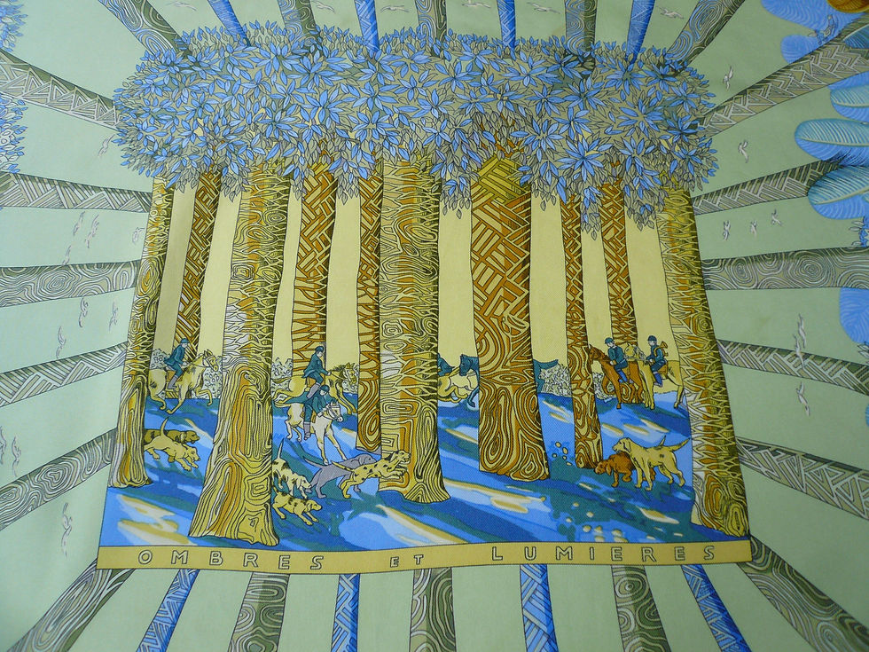 Miniature : HERMES Carré de soie Ombres et Lumières