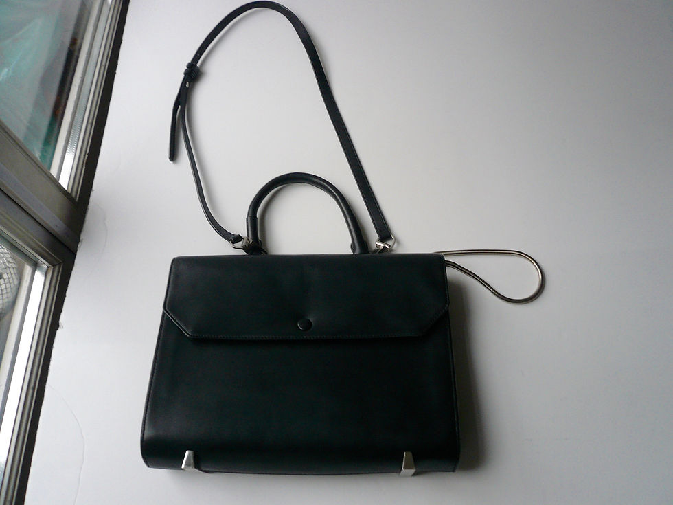 Miniature : ALEXANDER WANG Sac porté épaule en cuir noir CHASTITY SLING B.E