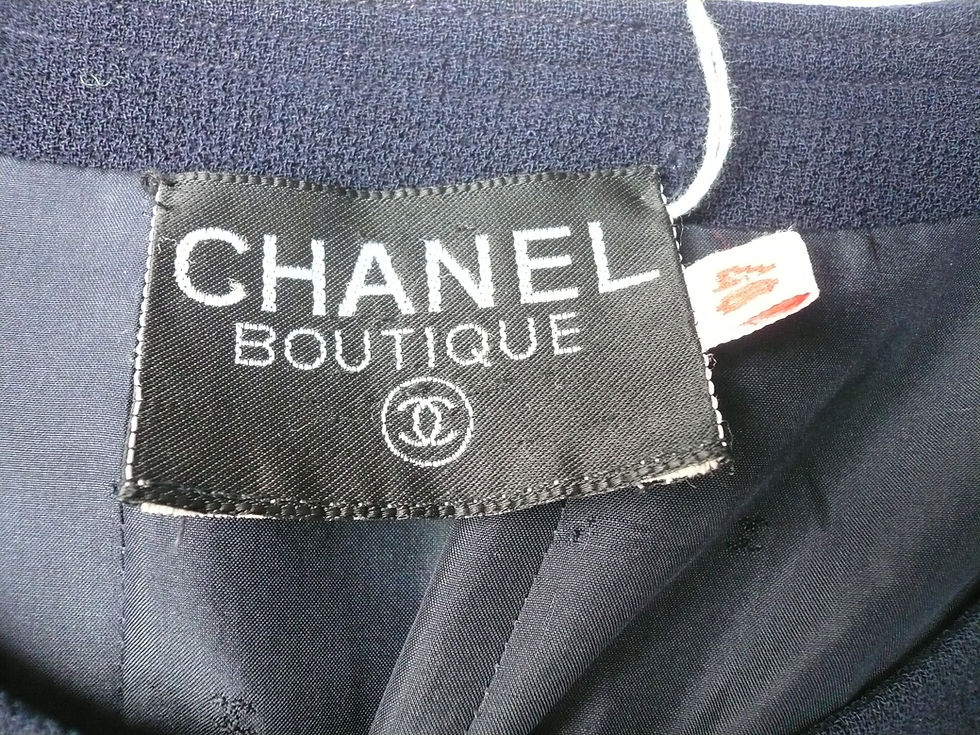 Miniature : CHANEL Veste marine vintage t40