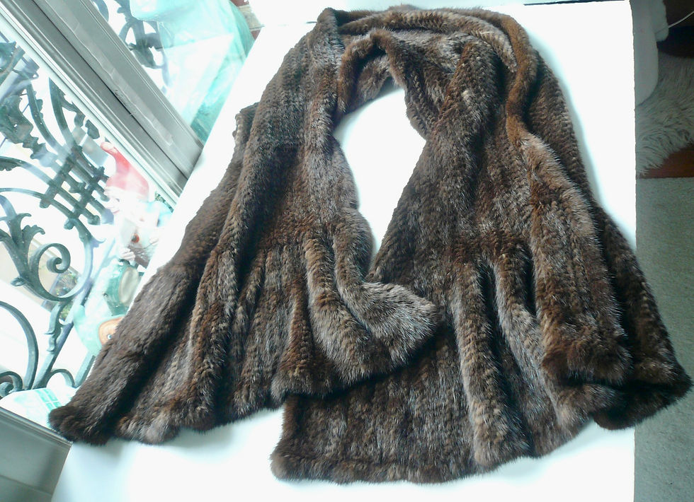 Miniature : ETOLE GEANTE EN VISON TRICOTE MARQUE INCONNUE EXCELLENT ETAT