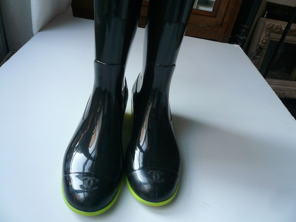 Miniature : CHANEL  Bottes de pluie caoutchouc T36 It