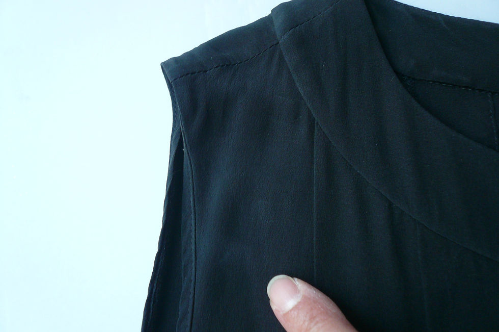 Miniature : CHANEL Robe soie noire style Charlestown TBE T42 FR