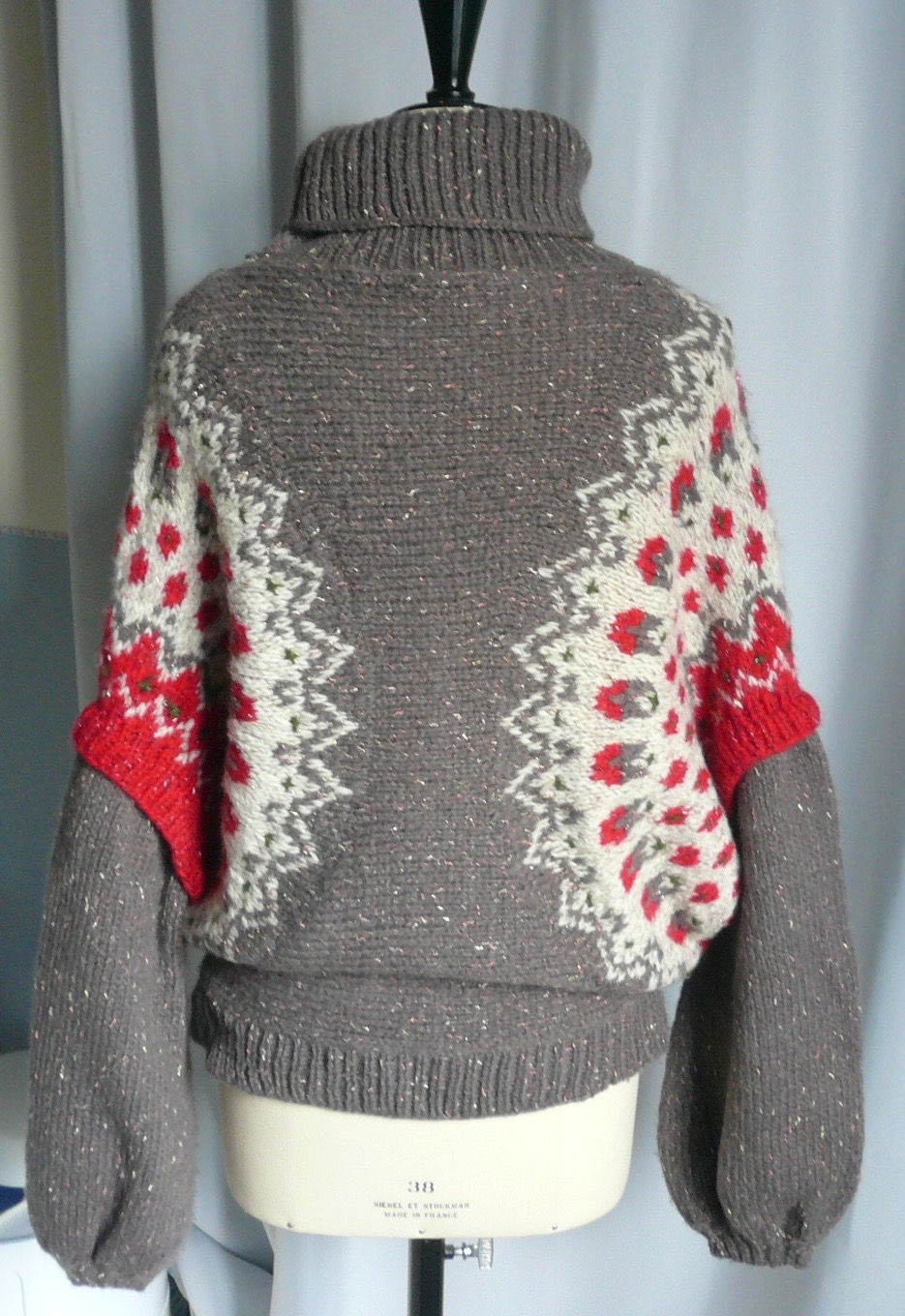 Miniature : MESDEMOISELLES Pull col roulé taupe BE T2