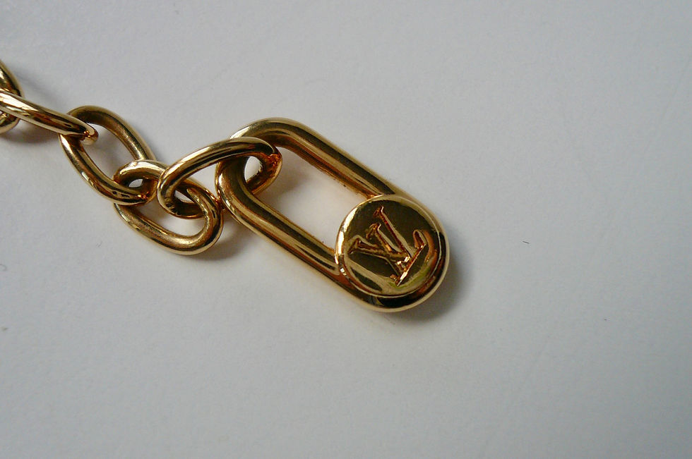 Miniature : LOUIS VUITTON Manchette métal doré et argenté rare TBE