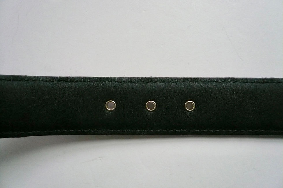 Miniature : CHANEL Ceinture CC cuir matelassé Lila TBE 75