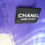 Miniature : CHANEL Etole cachemire soie bleu violine sous blister NEUVE