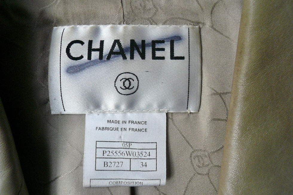 Miniature : CHANEL Veste cuir sable irisé courte T34 BON ETAT