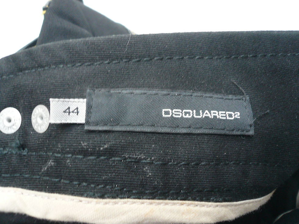 Miniature : DSQUARED 2 Pantalon court coton noir baggy T44 IT