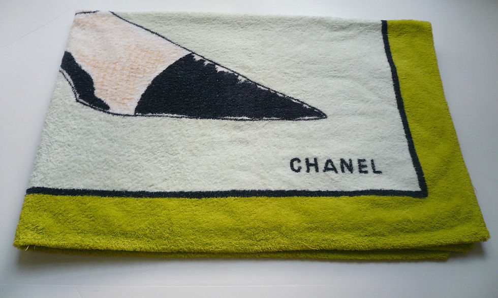 Miniature : CHANEL DRAP DE BAIN COTON MODELE RARE