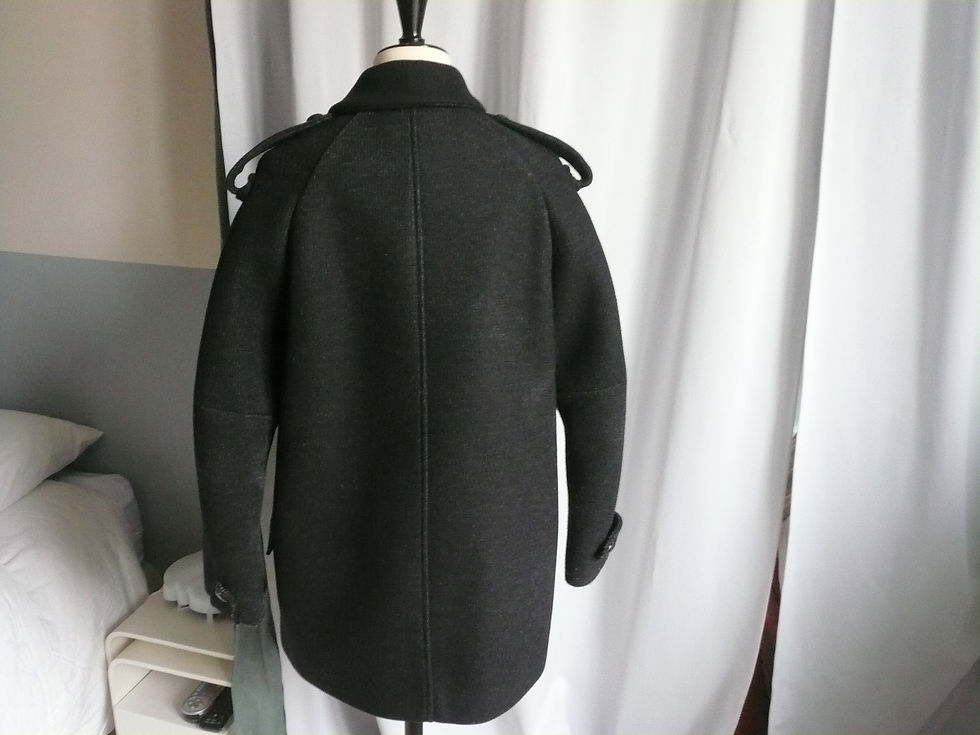 Miniature : ISABEL MARANT Manteau caban 3/4 anthracite T34