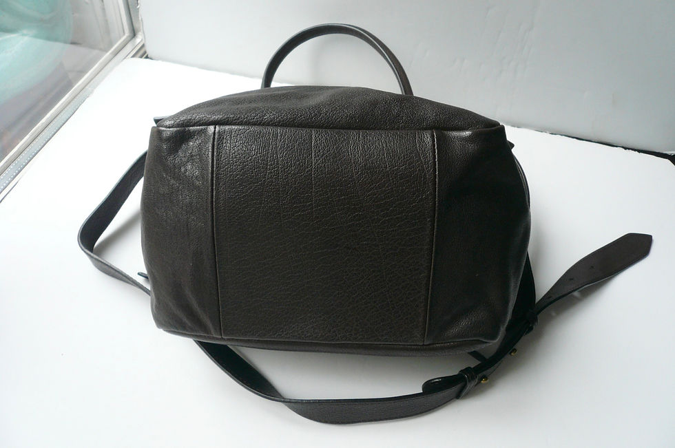 Miniature : JEROME DREYFUSS Sac cuir buffle chocolat JEREMIE TBE