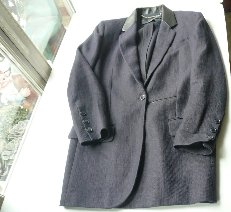 Miniature : BARBARA BUI Veste lin bleu violine superbe T38