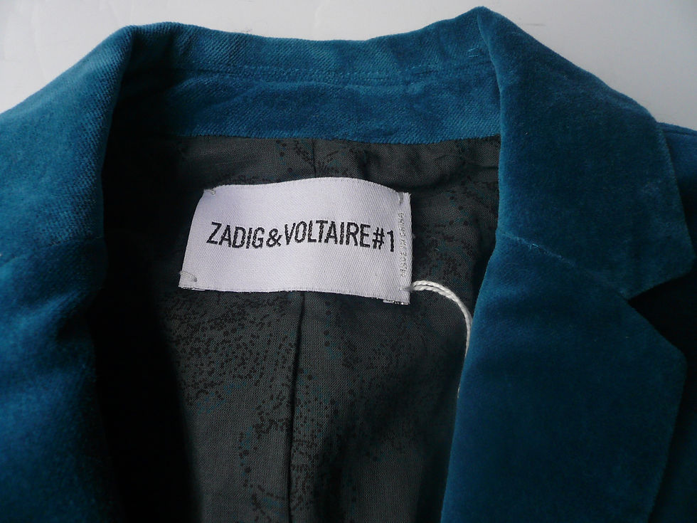 Miniature : ZADIG ET VOLTAIRE Veste velours bleu taille 34