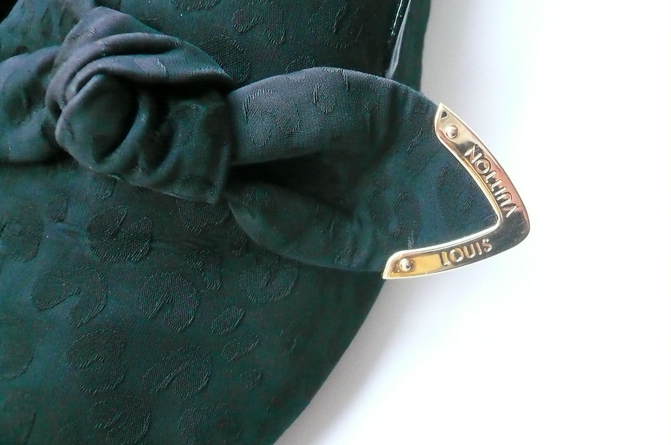 Miniature : LOUIS VUITTON Mocassins sleepers toile noir bon état T38 IT