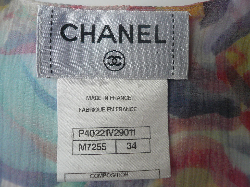 Miniature : CHANEL Blouse soie fleurie TBE T34