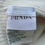 Miniature : PRADA Bonnet laine cachemire écru à plaque logo BE XL 48 cm