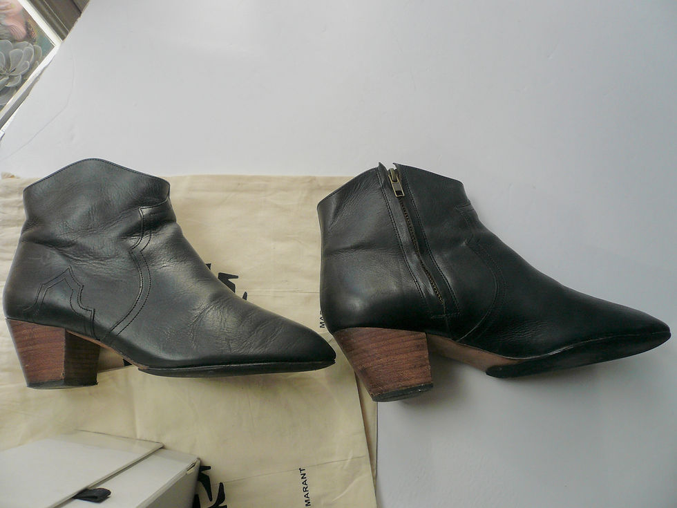 Miniature : ISABEL MARANT Boots cuir noir Dickers T40 Excellent état