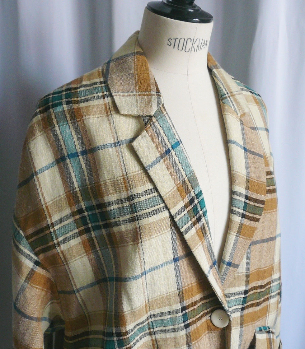 Miniature : MOMONI Manteau oversize tartan Eté T38 ITALIEN NEUF ETE 2022
