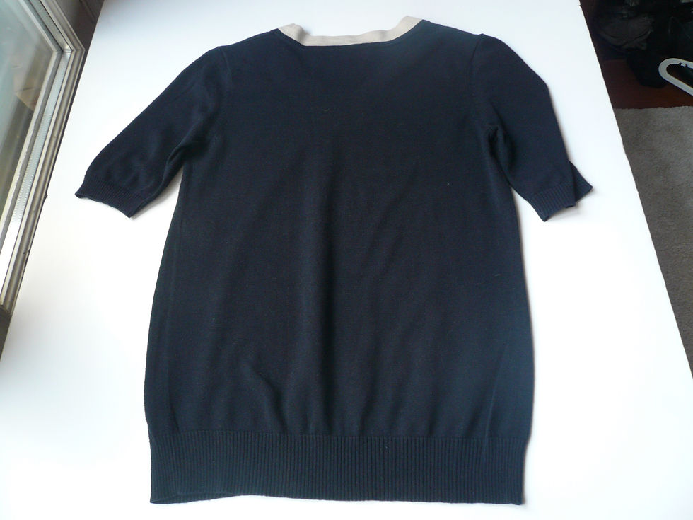 Miniature : CHANEL UNIFORM Top marine manches courtes TM