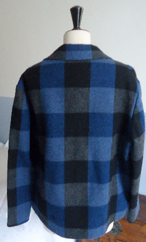 Miniature : LES PRAIRIES DE PARIS Caban tartan bleu T2
