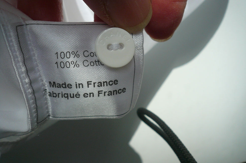 Miniature : CHANEL Chemisette blanche neuve Logo dos T36